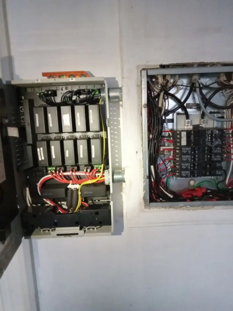 Electrical panel upgrade completed for Security Camera Wiring in Cooper City